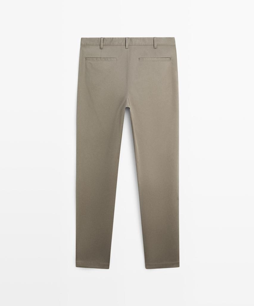 Masimodutti Cotton Blend Slim Fit Pants
