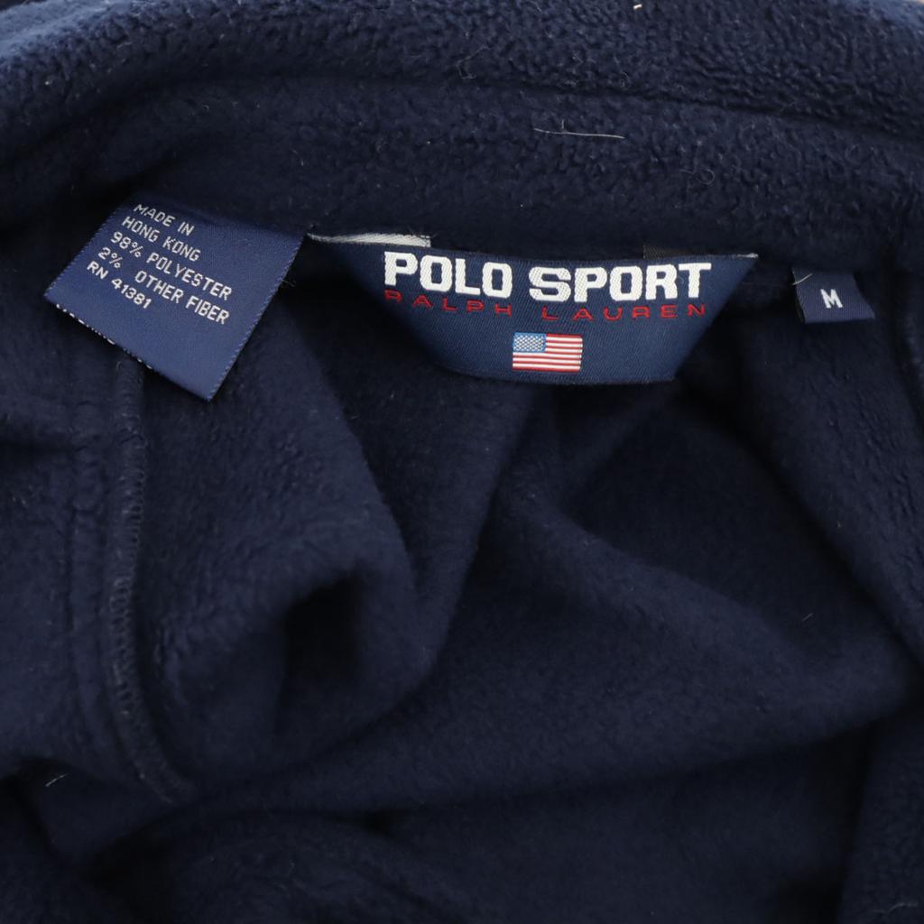 POLO SPORT RALPH LAUREN 90s 00s Old Fleece jacket M Navy Men's Used
