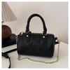 Shoulder bag women's retro pu chain printed pillow bag simple and versatile handbag fashionable and light bag