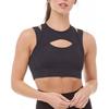 Stella McCartney Collaboration Solid Color Breathable Comfortable Round Neck Sports Bra Women Underwear Black DW9550
