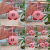 Adorable Cartoon Kirby Keychain Plush Doll Cute Animal Bag Charm Decor 10cm Soft Toy