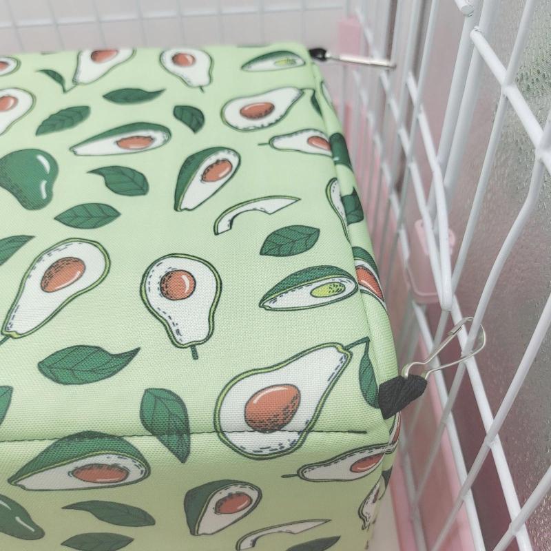 Hamster Winter Bed Warm Cave Cozy Hideout Bottomless House Cute Print for Small Animals Ferrets Playing Sleeping