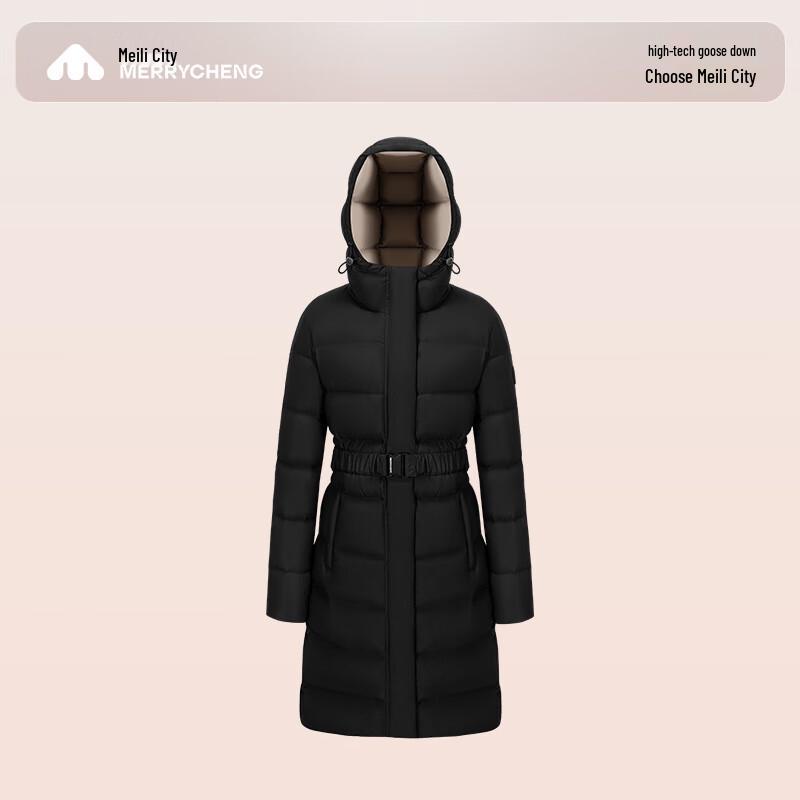 Meilicheng Women's Mid-Length Goose Down Parka