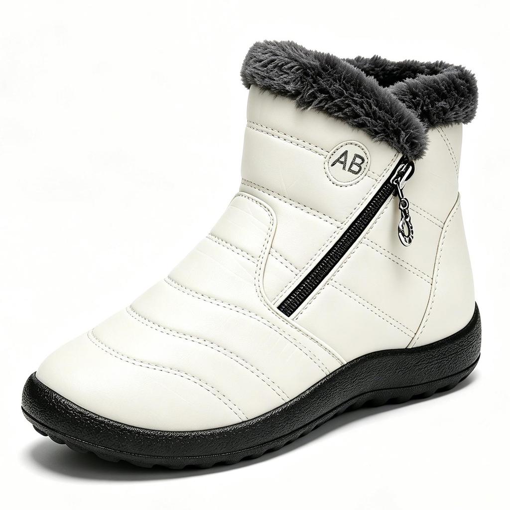 Women's Fleece-Lined High Top Warm Cotton Snow Boots - Plus Size