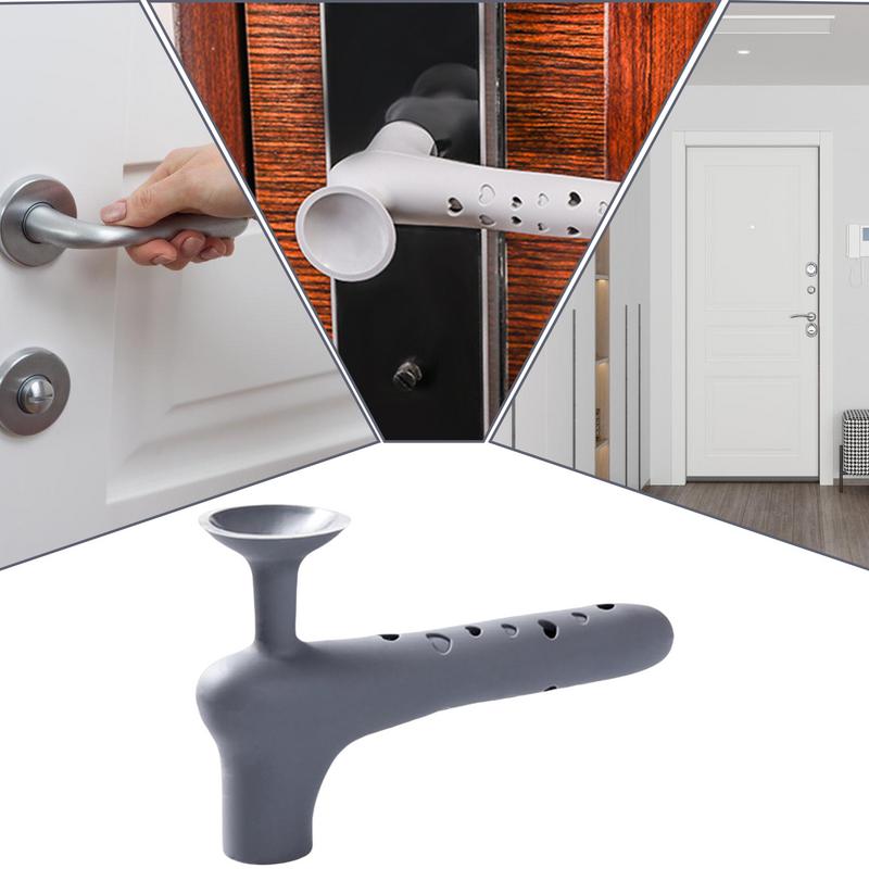 Doors Knob Protective Covers Anti-collision Silicone Door Knob Cover Static-free Safety Handle Sleeve Suction Cup Doorknob Cover