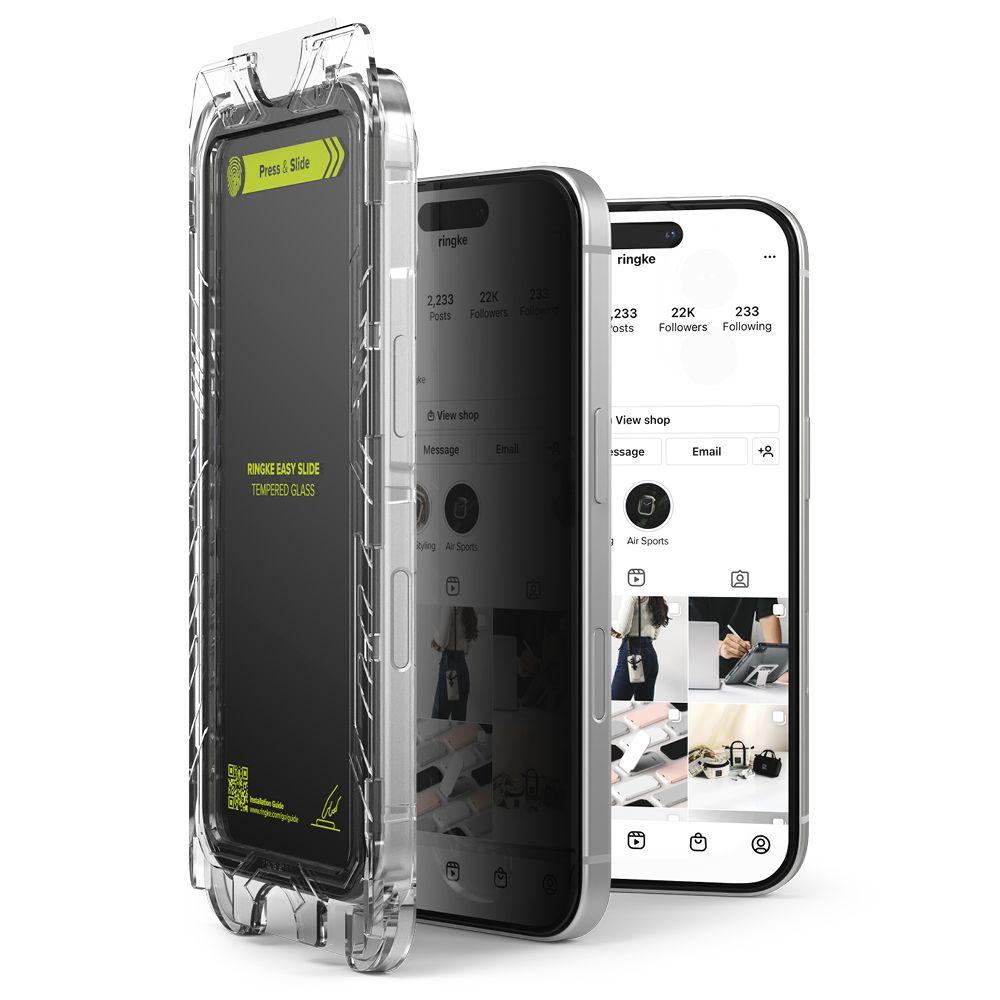 Szkło Prywatyzujące Ringke Easy Slide 2-Pack Iphone 16 Pro Privacy