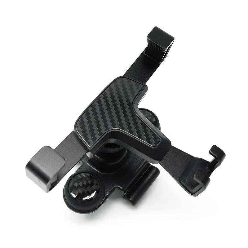 Carbon Fiber Look Car Interior Gravity Mobile Phone Holder Air Vent Outlet Dashboard Mount Stand Cover For Jaguar F-Pace X761