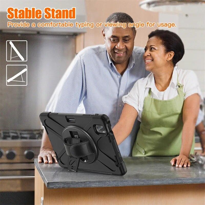 For XiaoMi Mi Pad 5 6 MiPad5 Pro MiPad 6 Pro 11 inch 2023 Case Heavy Duty Armor Silicon  PC Kids Shockproof Cover Shell Strap