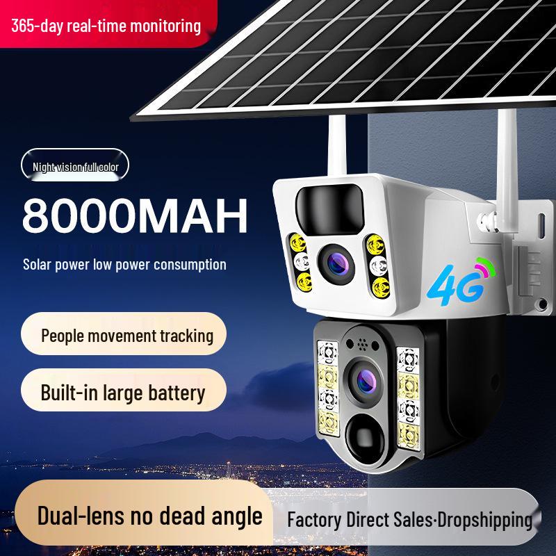 V380PRO Solar 4G Outdoor Waterproof HD Camera with Wireless Connectivity and Mobile Remote Viewing