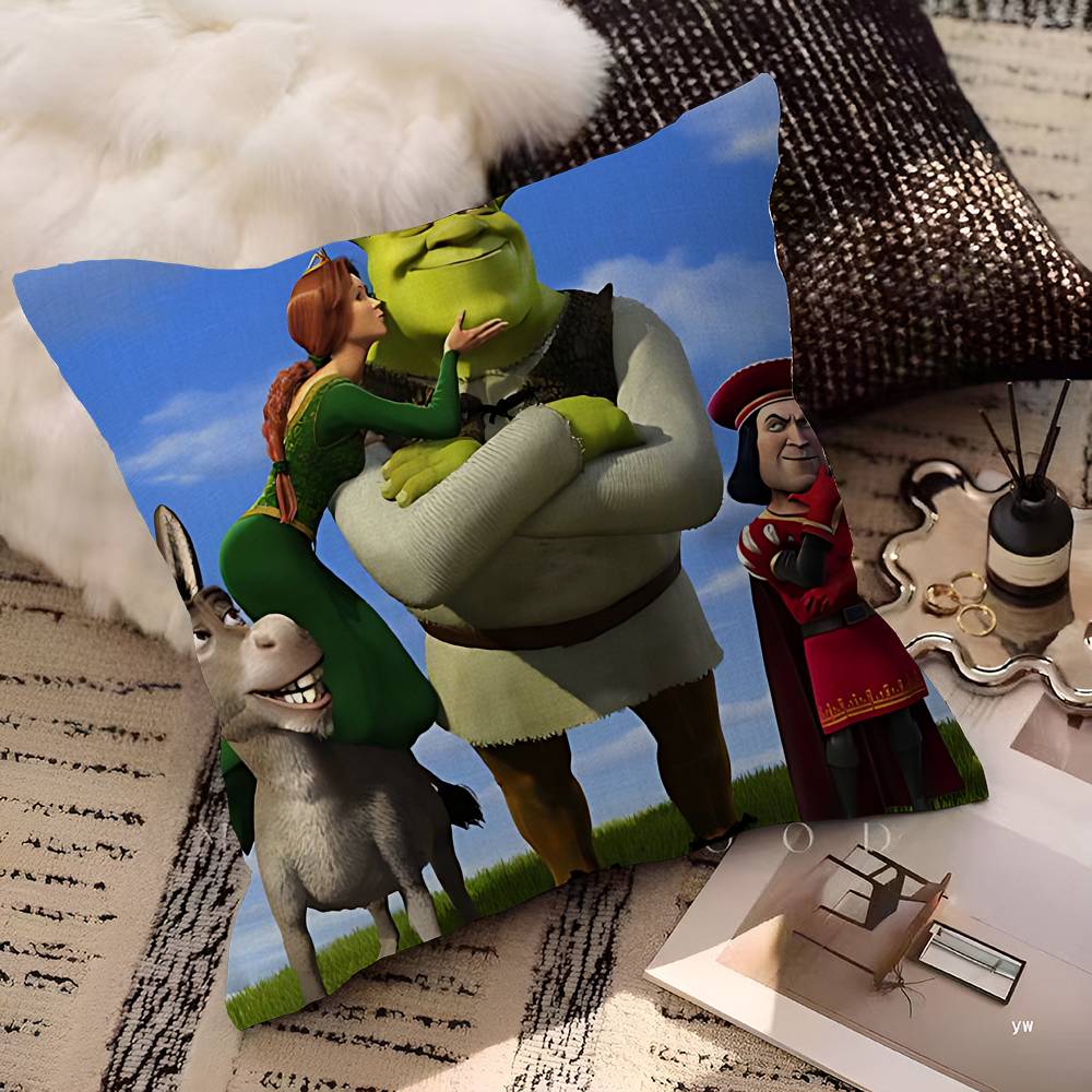 Kawaii Roztomilý Film S-Shrekes Polštář Dárky Domácí Kancelářské Vybavení Ložnice Pohovka Autopotah Polštářku Pouzdro 45x45cm