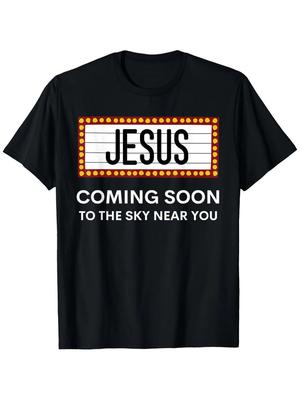 Jesus kommt bald Lustiges christliches Entrückungsbotschaftsschild T-Shirt, Geeignet für