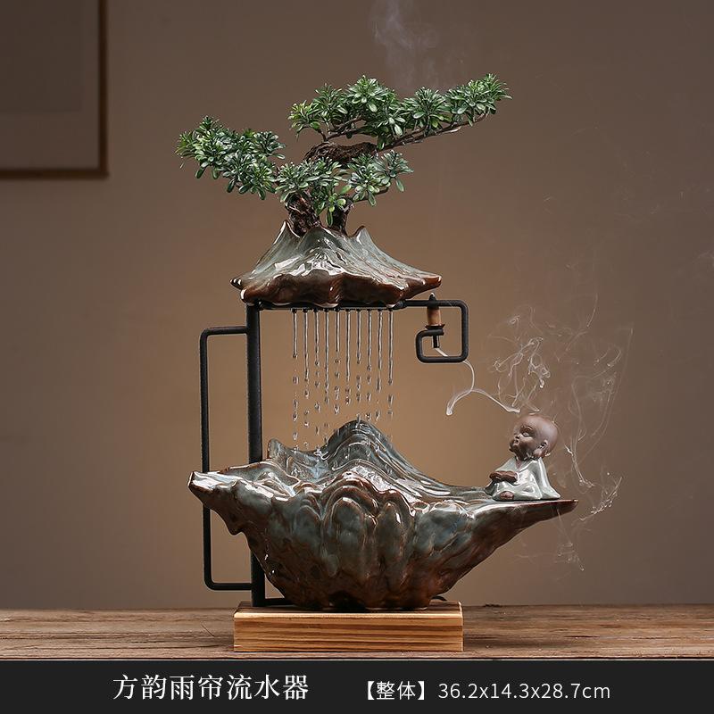 Декоративные фонтаны с текущей водой, Настольные фонтаны для гостиной и офиса, Керамика для китайского домашнего декора, Подарки на открытие