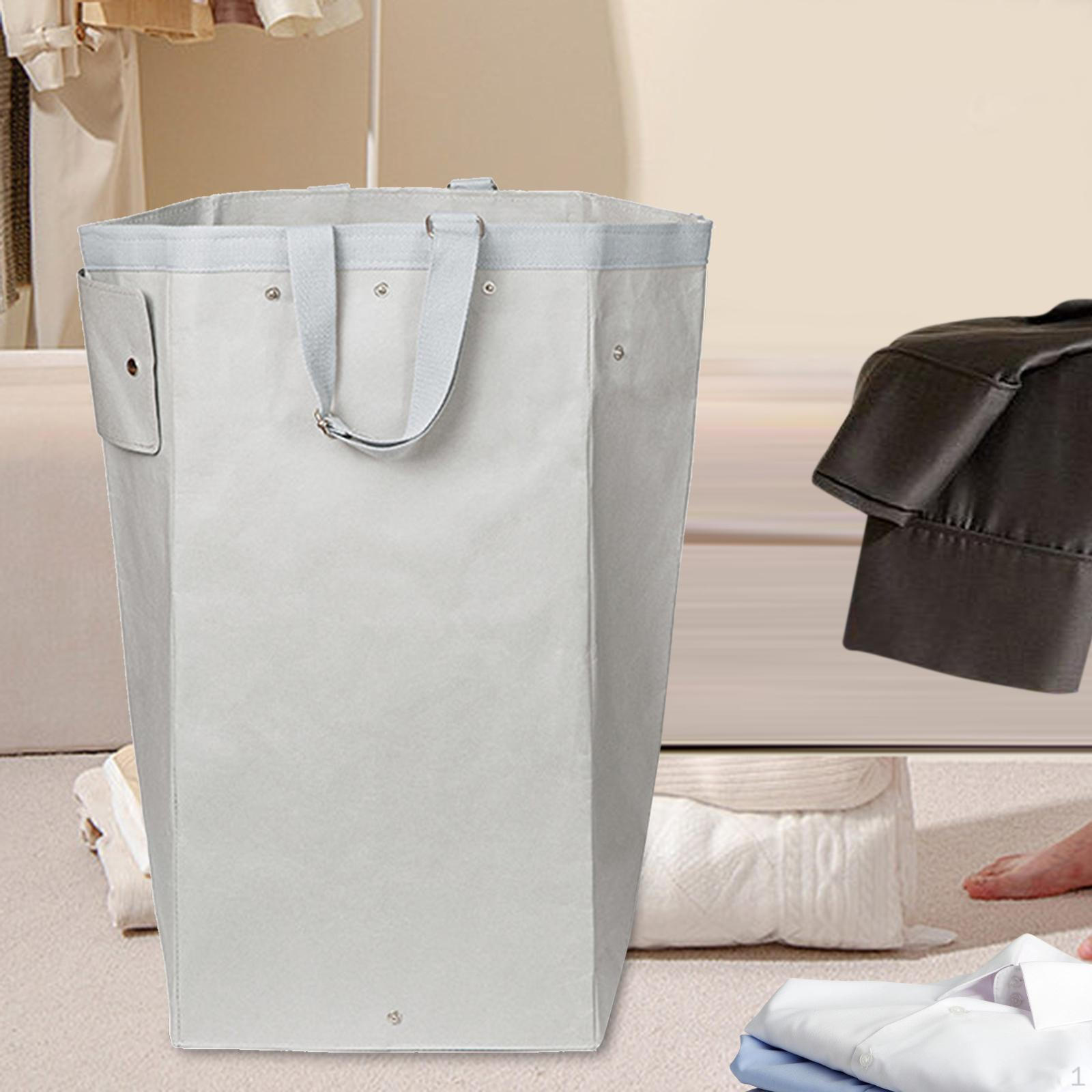 

Корзина для белья, корзина для хранения одежды с ручками, переносной органайзер для перерабатываемых мешков белый