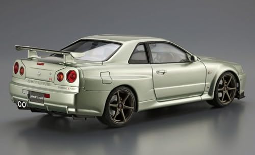 Aoshima Bunka Kyozai (AOSHIMA) Das Modellauto Nr.. 134 1/24 Nissan BNR34 Skyline GT-R V-spec II Nur. '02 Kunststoff Vorgefärbter Kunststoffmodellbausatz
