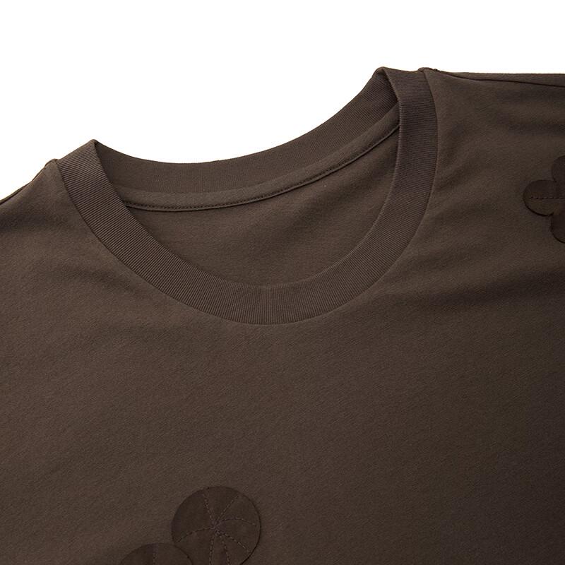 JNBY 2025 Autumn Loose Fit Cotton Short Sleeve T-shirt