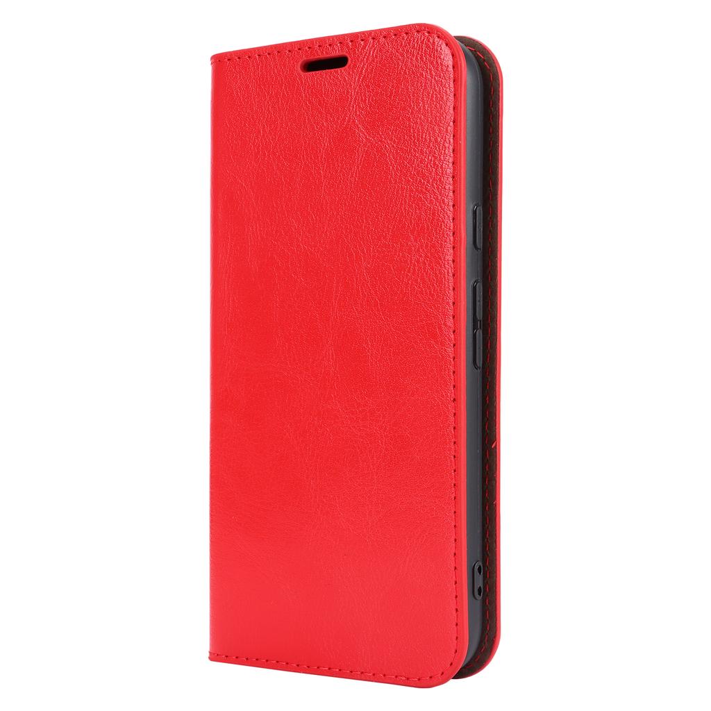 For Google Pixel 8a Phone Wallet Case Split Leather Cover Crazy Horse Texture