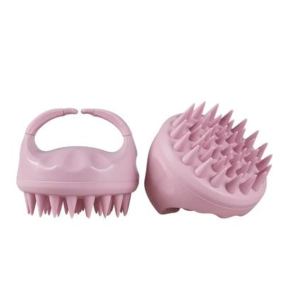Kopfhautbürsten-Massagegerät, Sculp-Scrubber-Bürste, Weizenstroh, biologisch abbaubare Silikon-Shampoo-Bürste, Haar-Kopfhaut-Massagegerät für Haarwachstum