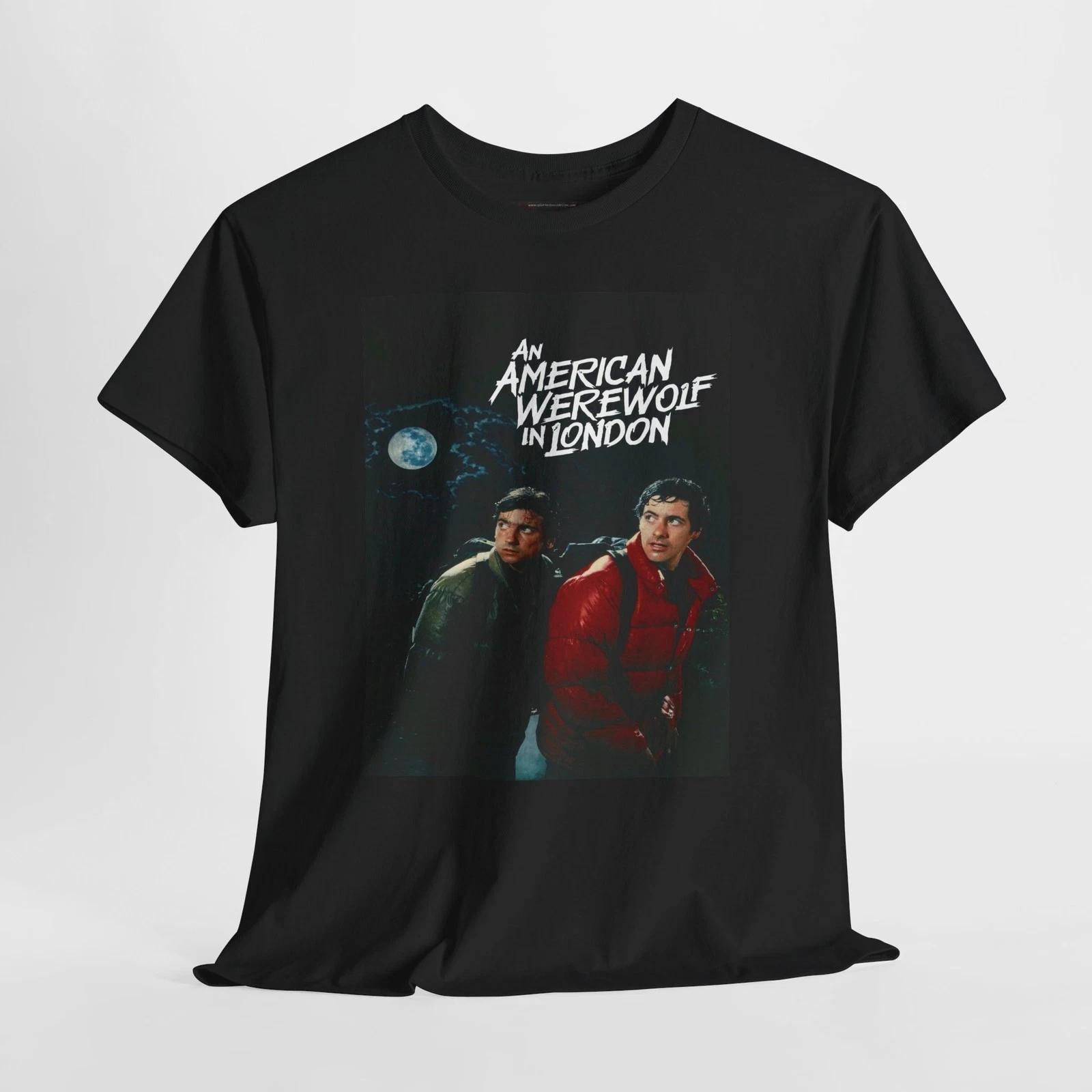American Werewolf London 1981 Retro Movie Poster Horror Unisex Graphic T-Shirt XL