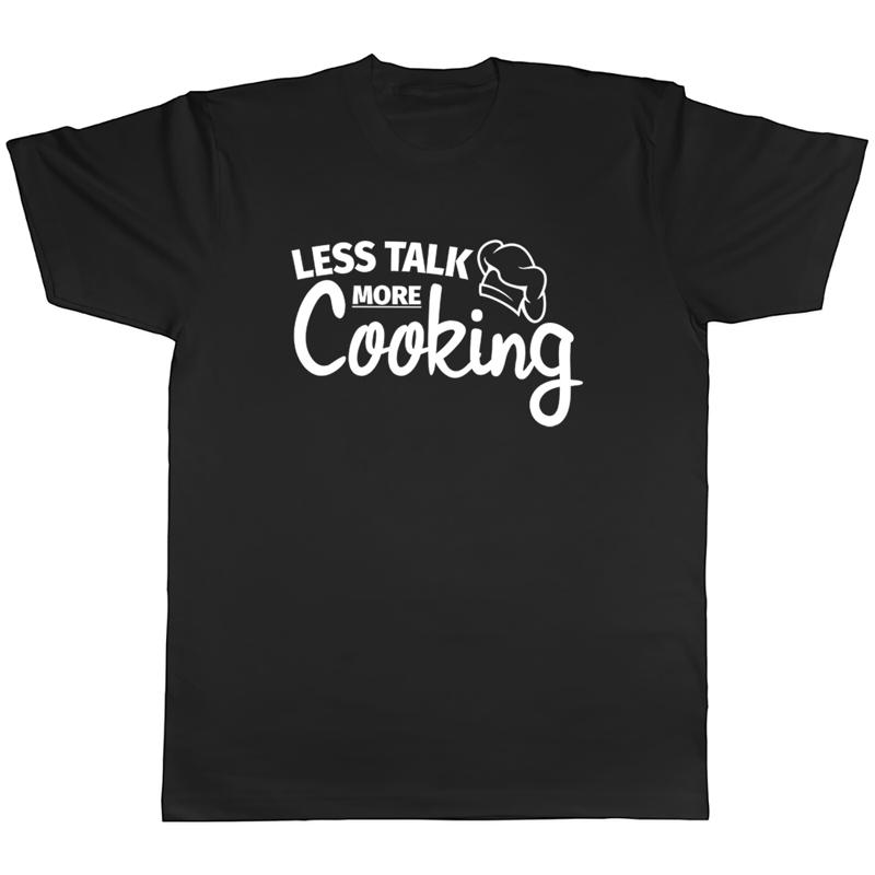 Moins de parler plus de cuisine T-shirt unisexe pour hommes S
