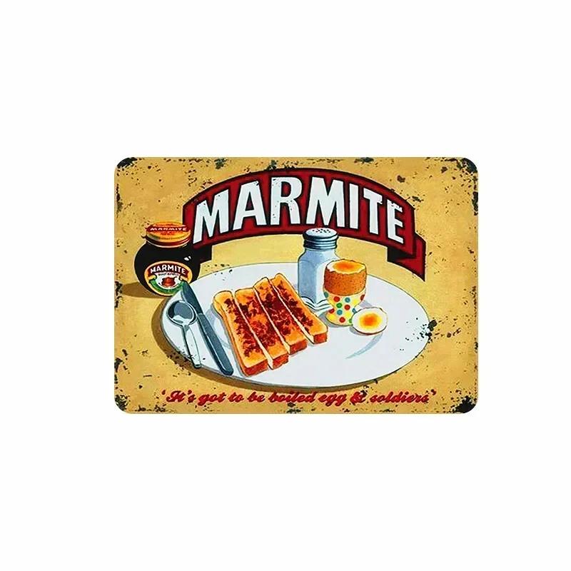 Metal Painting Signs Cake Dessert Hamburger Plaque Bar Pub Bakery Cafe Creative Gifts Iron Signs Wall Decor Wall Plate Pendant