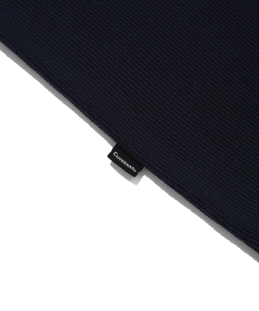 COVERNAT C Logo Collar Half Knit Navy