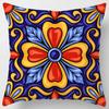 Colorful National Floral Antique Porcelain Print Pillowcase Comfortable Sofa Car Seat Cushion Cover Bohemian Hippie Home Decor