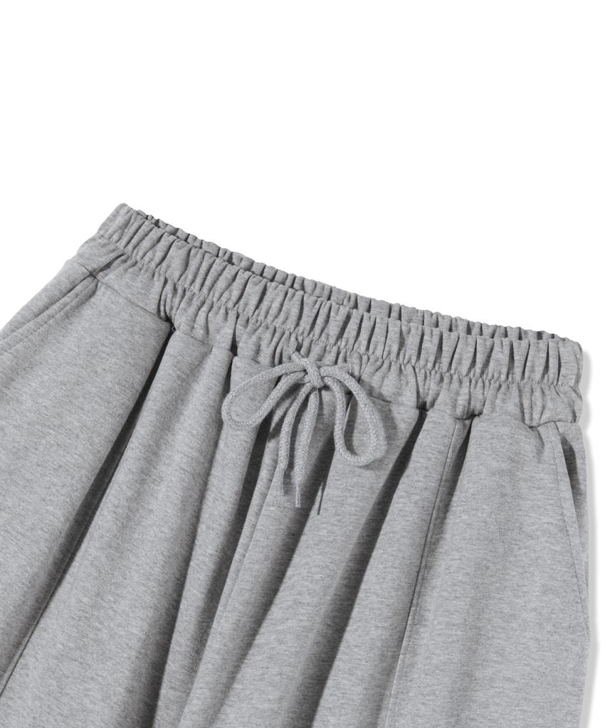 PIANER Cut-Out Stitch Balloon Sweatpants (Melange)