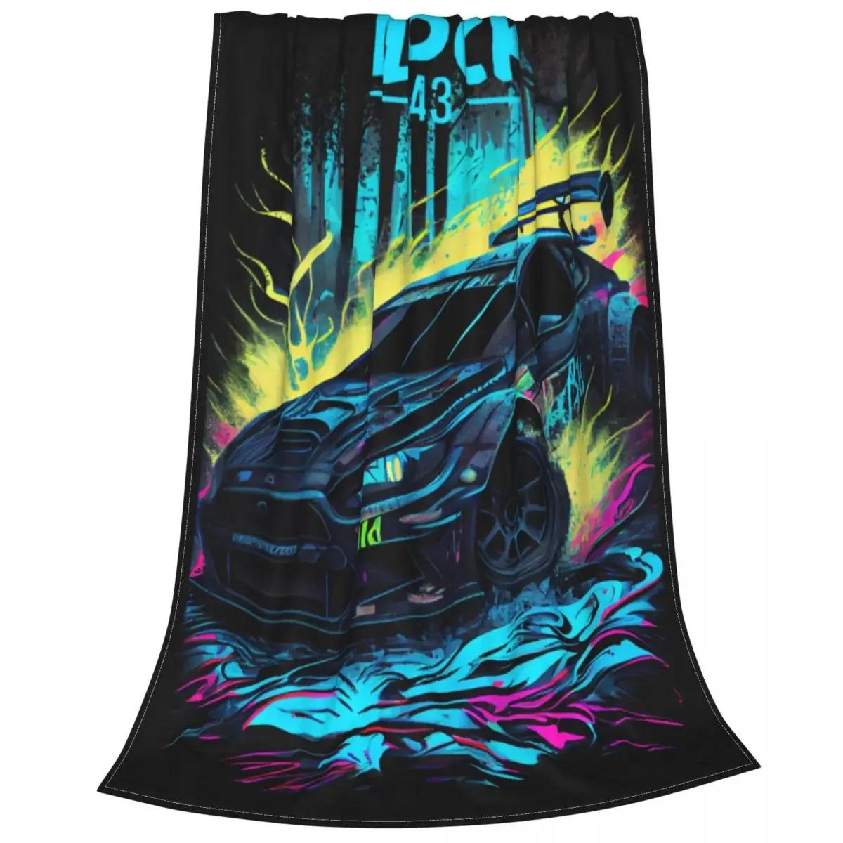 Ken Block 43 The Artist Of Wheels Blankets Flannel Awesome Breathable Throw Blanket for Home Restaurant Autumn/Winter 75x90cm