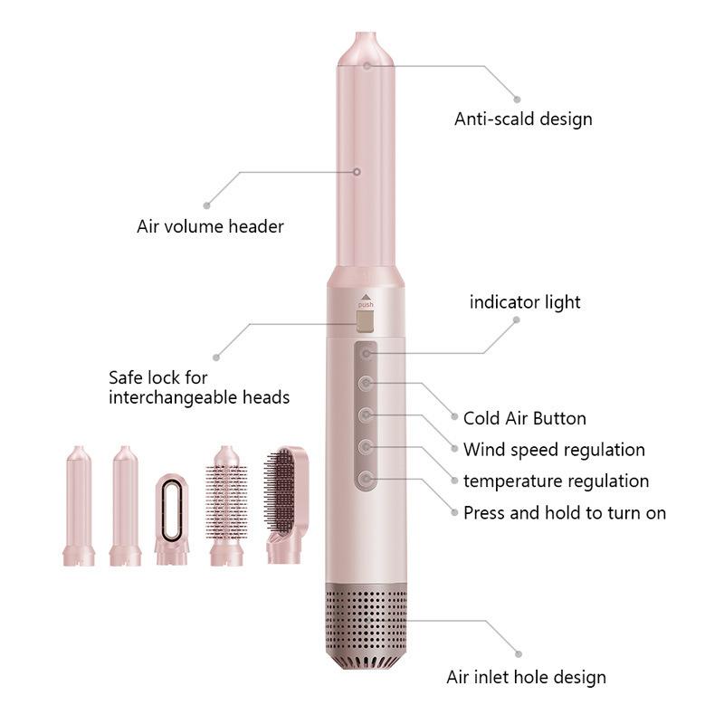 5-in-1 Hair Dryer and Styling Comb