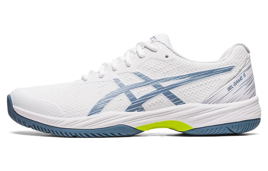 Asics Gel Game 9  White Steel Blue  1041A337-101 42