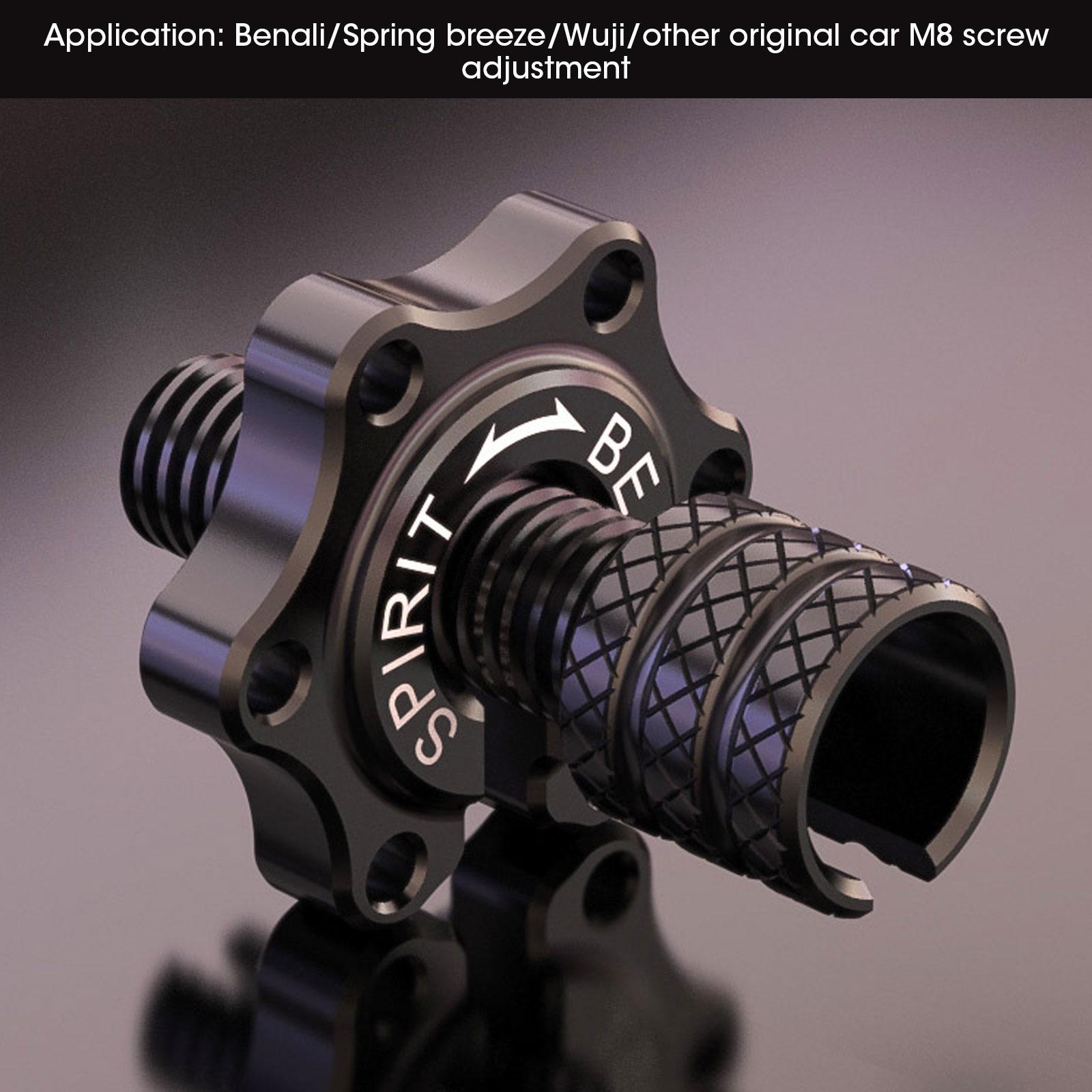 

Мотоциклетный универсальный трос сцепления тормоза регулировочный винт M8*1.25 аксессуары для Spirit Beast CFMOTO VOGE Benelli Honda чёрный