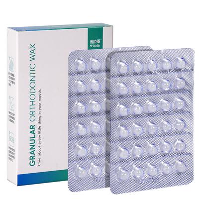 1 Låda Tandreglering Skyddsvax Anti-gnissling Individuellt Förpackad Tandställningsvax Livsmedelsklassat Tandvård Vax för Munskydd