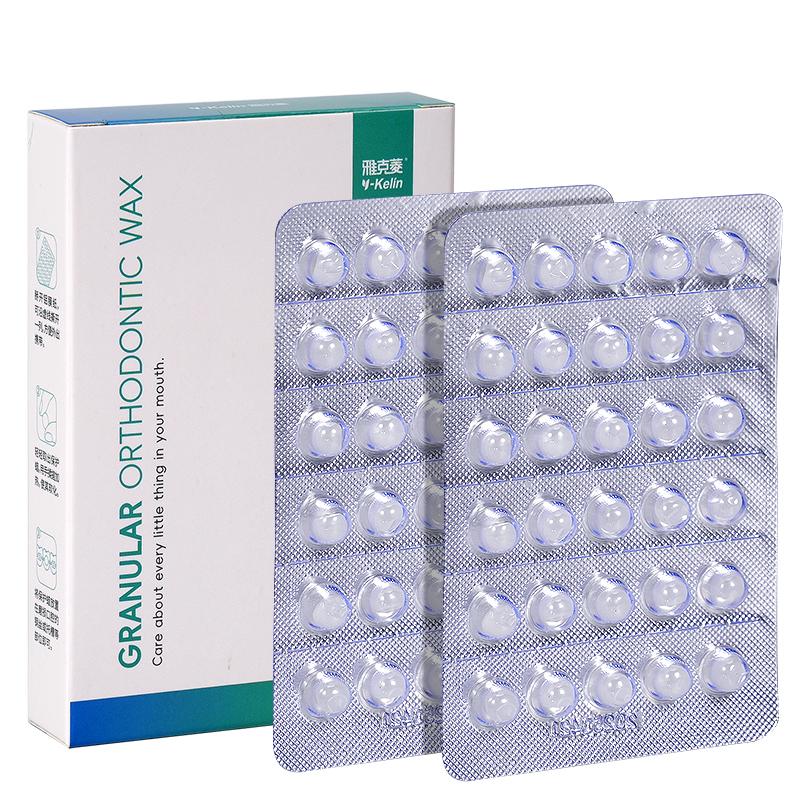 1 Låda Tandreglering Skyddsvax Anti-gnissling Individuellt Förpackad Tandställningsvax Livsmedelsklassat Tandvård Vax för Munskydd