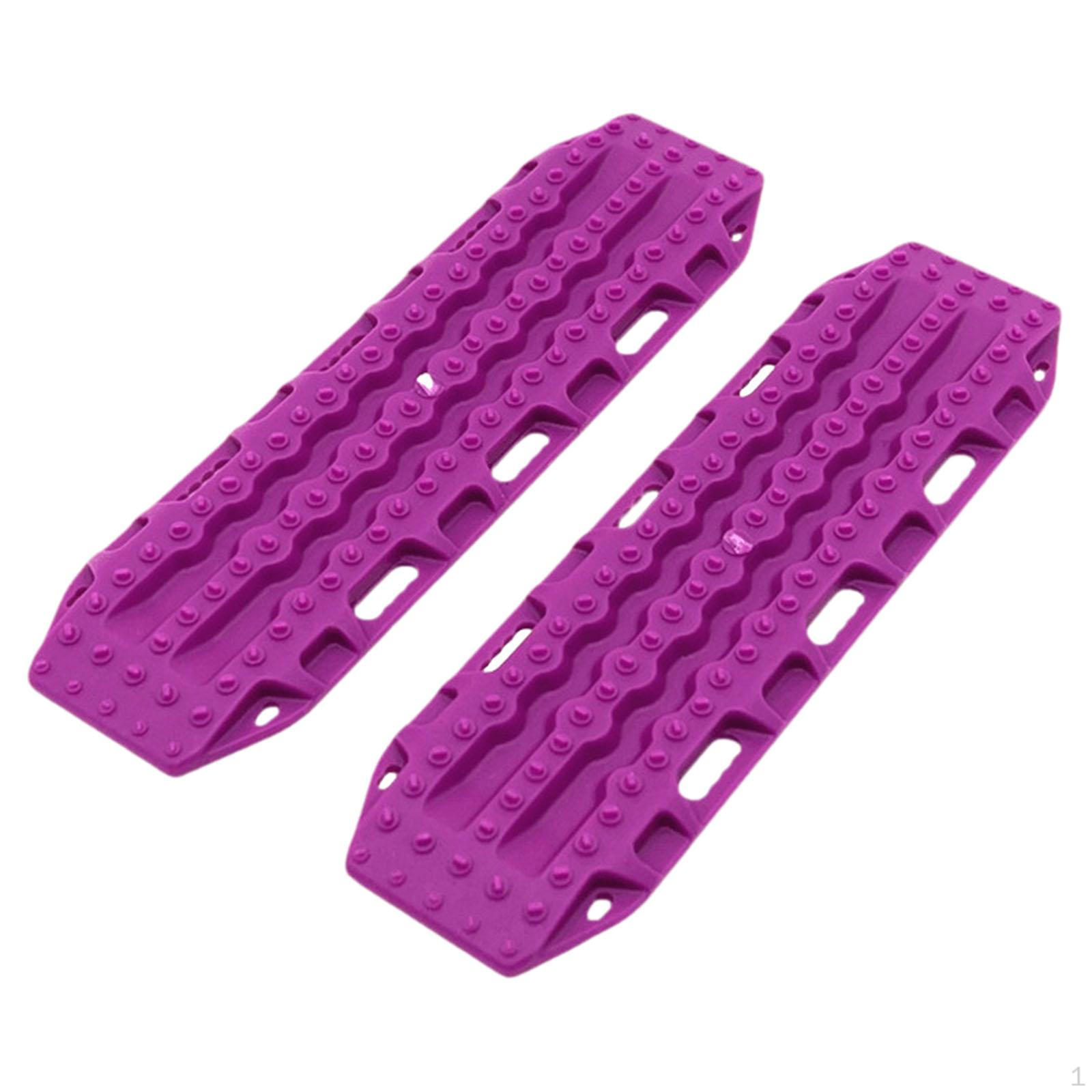 

2 Pieces RC Car Sand Ladder Board Ramp for Modification Accessory Anti Skid Plate фіолетовий