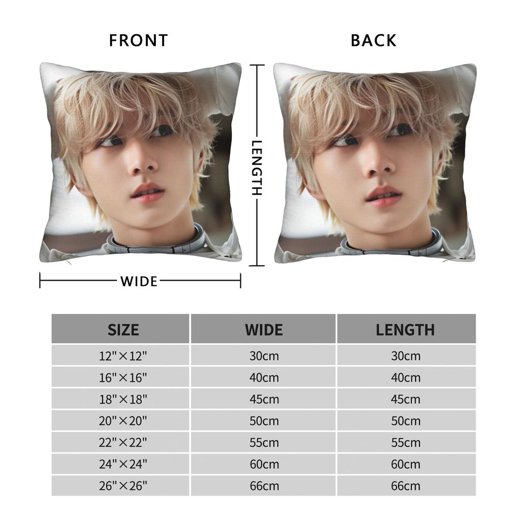 Pillow Case Kpop Style Boy Wonnie Soft Pillow Cover For Living Room Sofa Cute Funny Pillowcases
