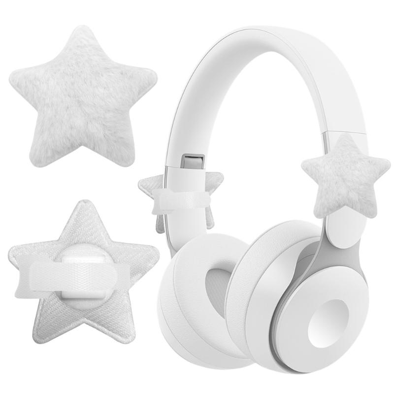 Coppia di Decorazioni per Cuffie da Gioco in Peluche Morbidi Proteggi Pad Auricolari per Comfort e Riduzione del Rumore Opzione Multicolore
