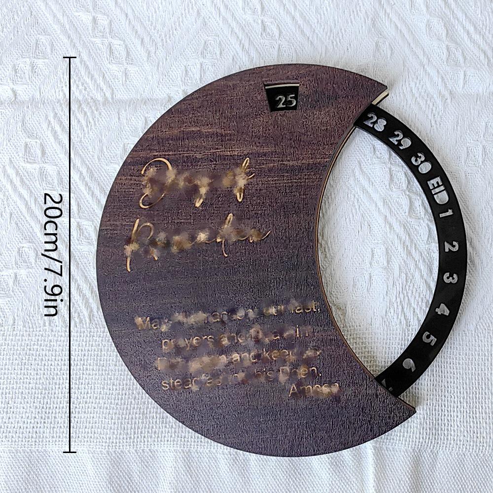 MZ Creative Ethnic Wooden Rotating Acrylic Calendar Ornament Airplane box packaging