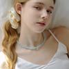 HAS HLD012 Blue Jade Bead Necklace