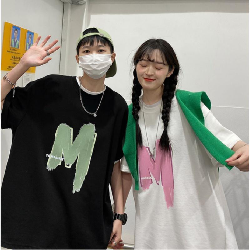 Men Short Sleeve T-Shirts Letter Graphic Print Half Sleeve Tshirts Pullover T-shirt Casual Tee Man Korean Casual Round Neck Retro Tops For