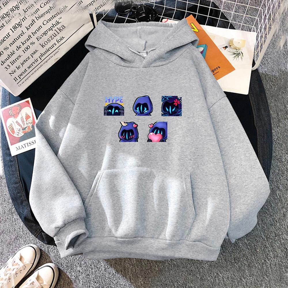 Hot Game VALORANT Omen Funny Cartoon Print Hooded Men Women Hoodies Prevalent Streetwear Harajuku Unisex Aesthetic Sweatshirt