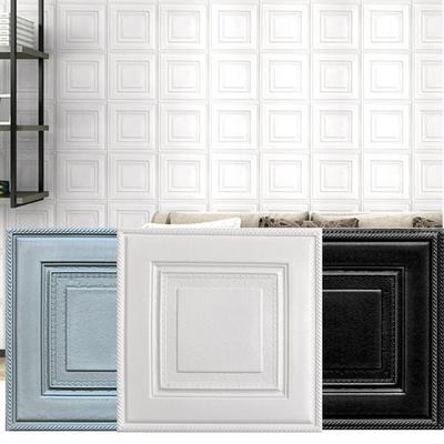 10/20/30/50pcs 35*35cm 3D Self-Adhesive Wall Sticker Waterproof Bedroom Living Room Ceiling Background Home Decoration Wallpaper