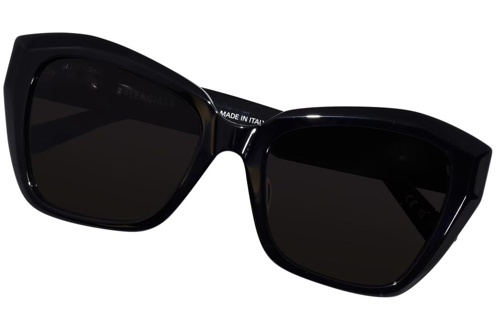 Balenciaga Asian BB0273SA Women's Sunglasses, Fit, 001, Black/Gray