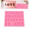26 Letters Shape Silicone Mold Set Flexible Silicone Chocolate Candy Mold  Party Decoration