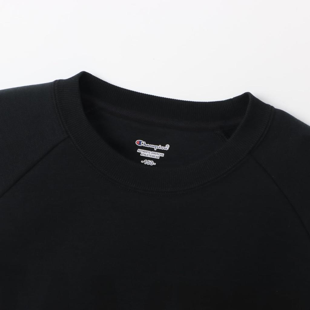 Champion Long Sleeve TECH Relax Fit USA Graphic Logo Crew Neck Kids' WEAVE(R) Sweatshirt, Stretch, Quick-Drying, Cotton, Embroidery, Water-Based