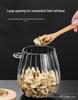 Transparent High-Borosilicate Glass Kitchen Storage Jars with Lids and Spoons
