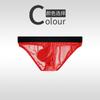 Men's Underwear Shinny Satin Upturned Narrow-sided Briefs Low-rise Sexy Tight-fitting Half-wrapped Buttocks U-jerk 3D Pouch