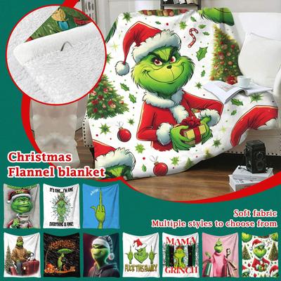 Noel Battaniye Örtüsü Yumuşak Ve Rahat Peluş Yün Flanel Battaniye
