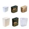 Large Capacity Kitchen Trash Can with Lid Easy To Install Wall Mounted Design Kitchen Wastes Garbage Basket