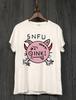 Kollektion SNFU Band Kurzarm Baumwolle Weiß T-Shirt Alle Größen AR1356 Unisex T-Shirt