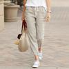 TIFICY Pantalones y capris con estampado de color sólido informal a la moda para mujer